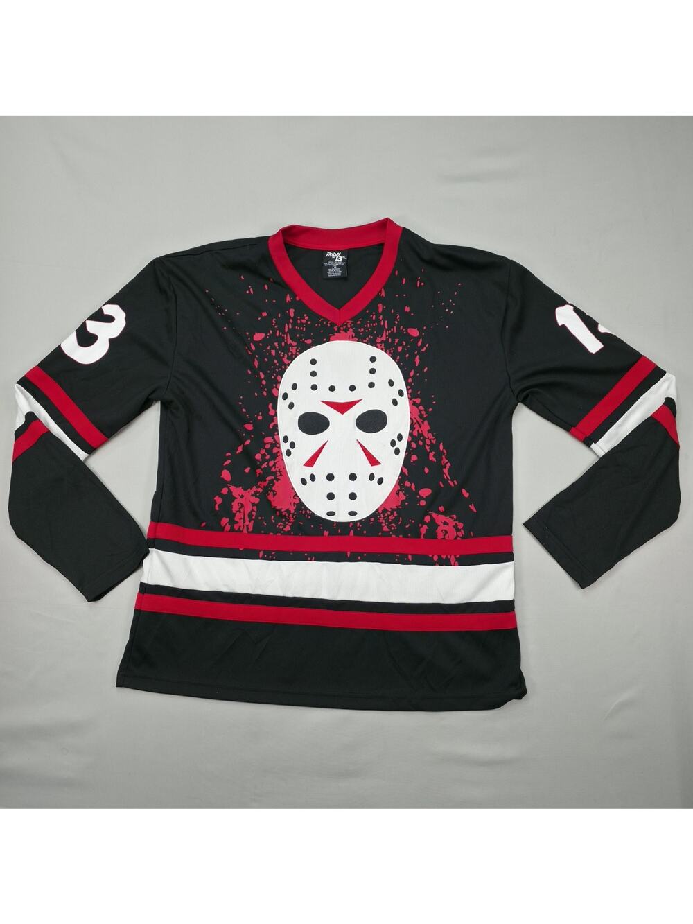 Friday The 13th Jason Voorhees Hockey Jersey Large Logo Size Large